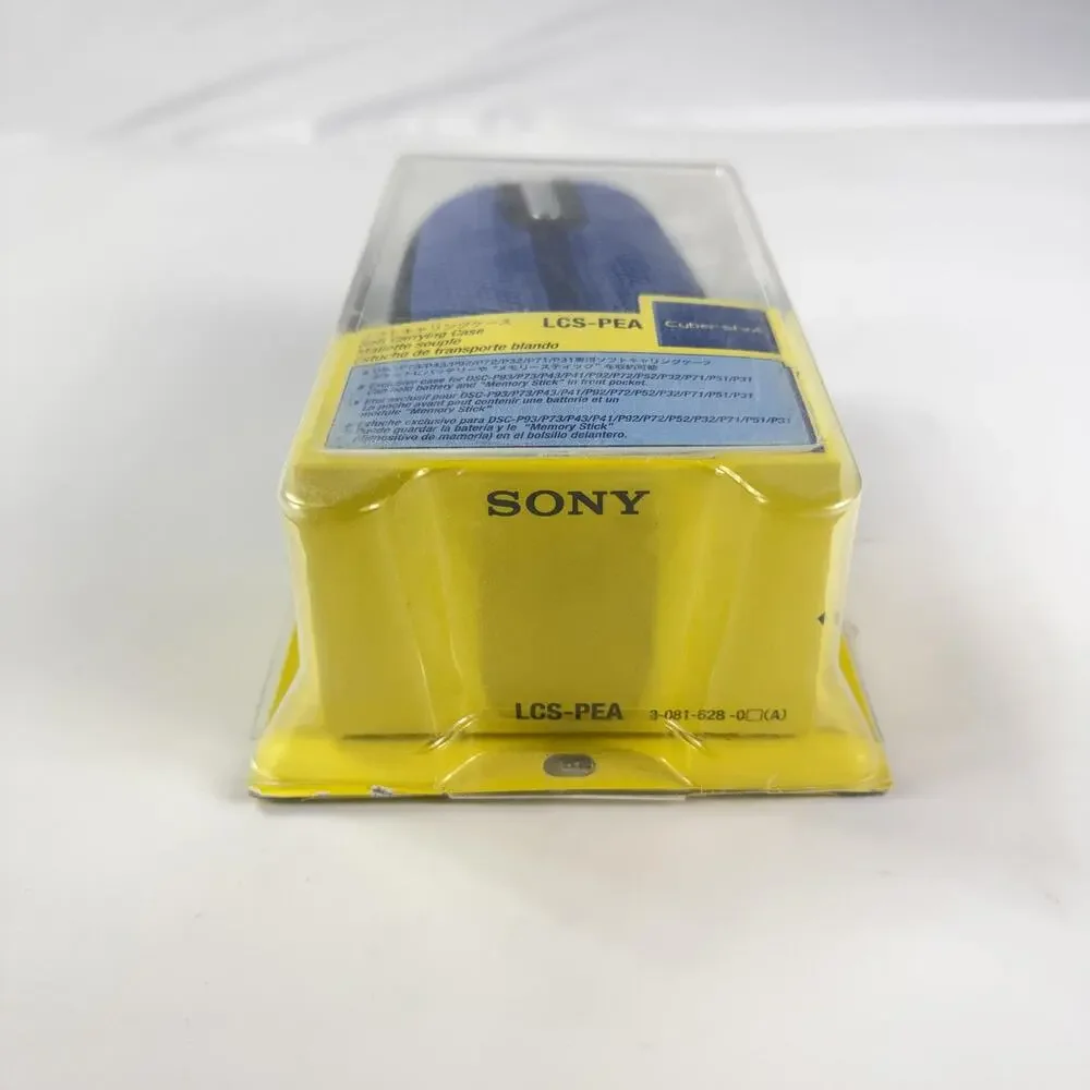 Sony LCS-PEA Cyber-shot Blue Soft Camera Case Belt Loop Clip For DSC-P Series